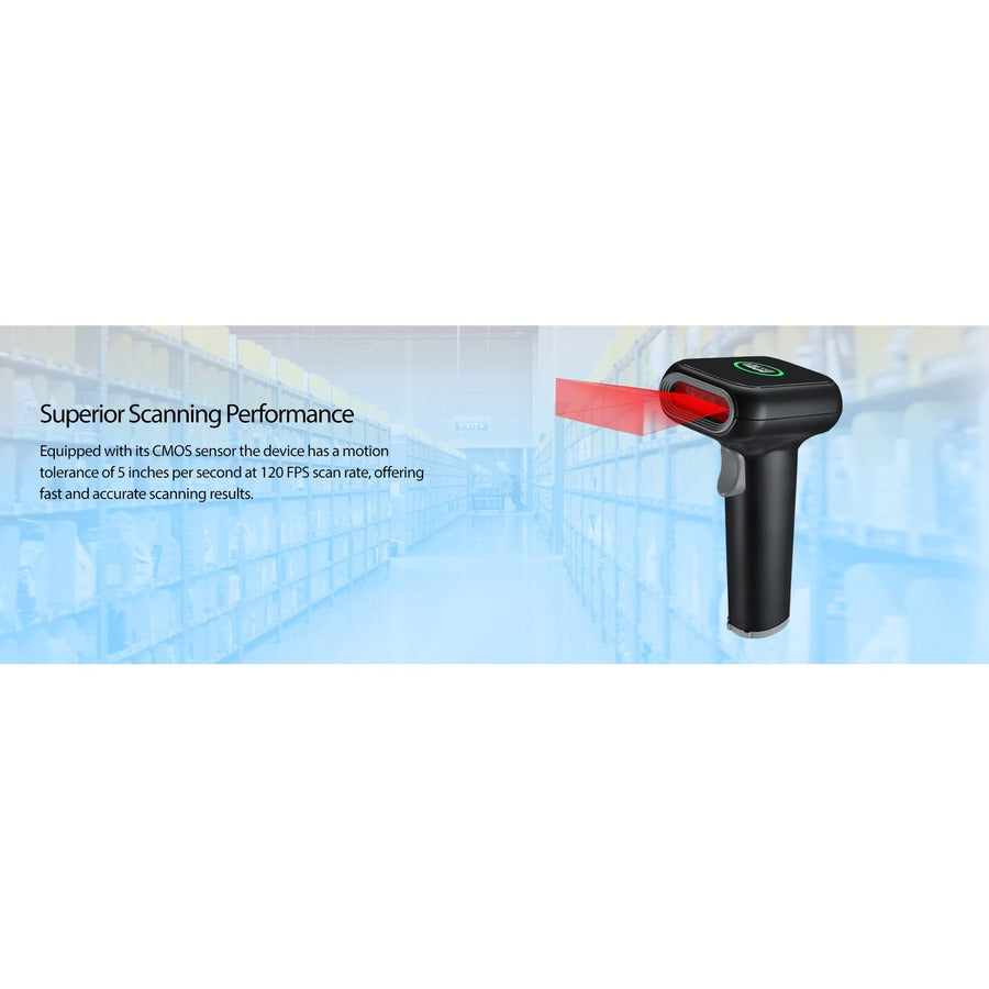 Adesso NuScan 2700R 2D Wireless Barcode Scanner with Charging Cradle Adesso NuScan 2700R 2D Wireless Barcode Scanner with Charging Cradle